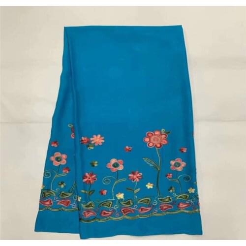 Hot Sale African Cotton Lace Fabric 2019 High Quality Embroidery 5 Yards For African Women Dress African Sewing Fabric! LXF62611