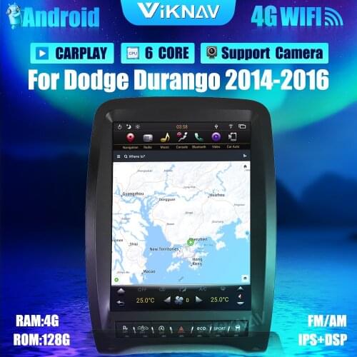 Android Car Radio For Dodge Durango 2014-2016 GPS Navigation Stereo DVD Multimedia Player Radio Stereo