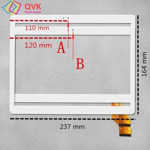 White 10.1 Inch for Koslam KL1071Z Capacitive touch screen panel repair replacement spare parts free shipping