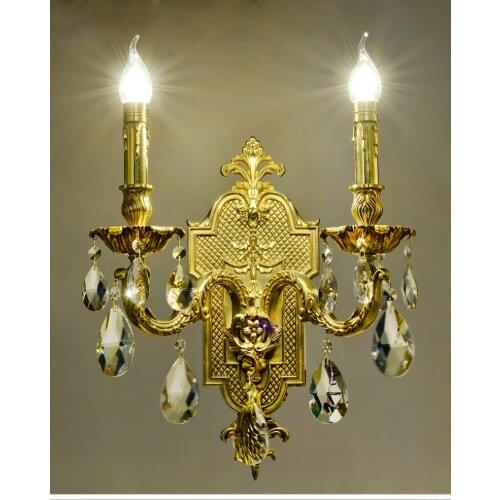 Free Shipping 100% Copper Wall Lamp Bronze Material Decorative Wall Lights Modern Living Room Bedside New Bronze LED Wall Sconce