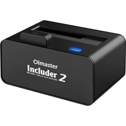 USB 3.0 To SATA Hard Drive Docking Station Pop Up Button, 2.5,3.5-inch HDD SSD Station Super Speed UASP Support 10TB Tool Free