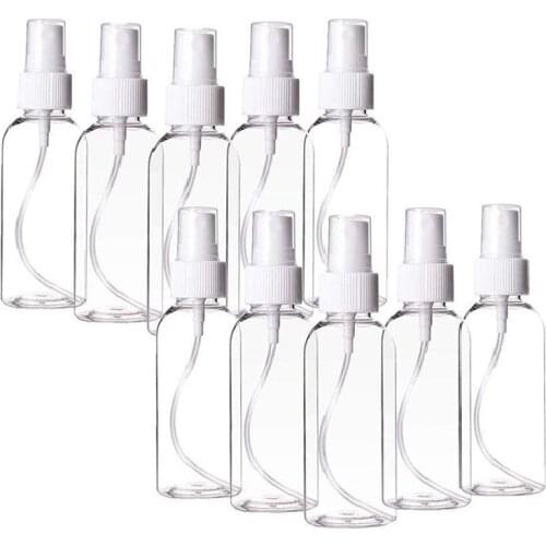 10 Pcs Empty Spray Bottle, Reusable Liquid Container, Used for Essential Oils, Cleaning Products, Travel Perfume 60Ml