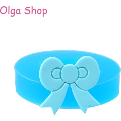 FYL085 21mm Ribbon Bow Silicone Mold - Cupcake Topper, Fondant, Sugarcraft, Resin, Chocolate, Jewelry, Gum Paste, Candy, Icing