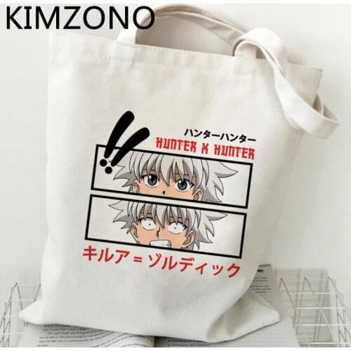 Hunter x Hunter Hxh Killua Hisoka shopping bag shopper bolsas de tela handbag grocery tote recycle bag bag boodschappentas