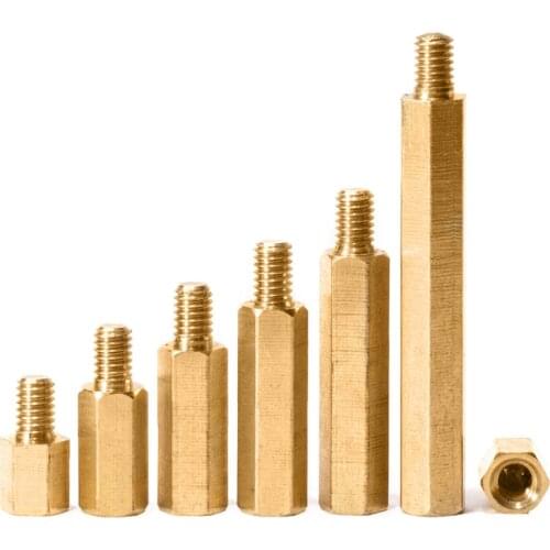 M4 M5 Hex Brass Male Female Standoff Pillar Thread Hexagon Computer PCB PC Mount Spacer Motherboard Bolt Screw
