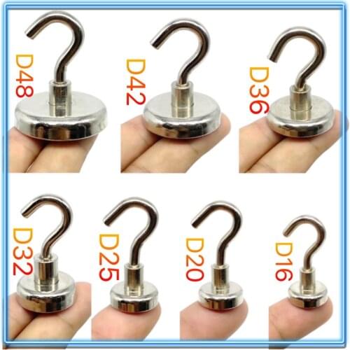 Magnetic Hooks Powerful Heavy Duty Neodymium Magnet Hanger Strong Magnetic Cup Hanging Hangers Key Coat Wall Hook