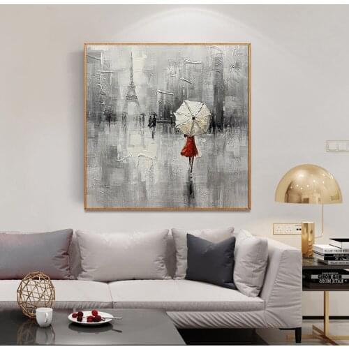 Handmade Oil Painting Large Wall Art Decor Oil Canvas Abstract Landscape Modern Paintings Living Room Decoration Hand Painted