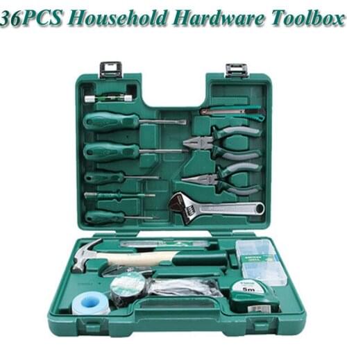 Tool Set 36 Pieces Electrician Home Hardware Toolbox Multi-function Repair Tool DY06503