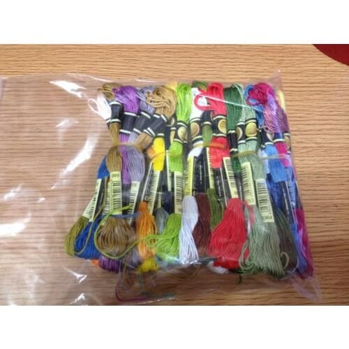 8th hot selling The Two label 30pcs CXC threads Cross Stitch Cotton Embroidery Thread Floss Sewing Skeins Craft Dofferent Colors