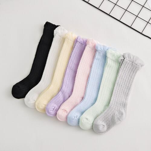 Baby Girl Socks Toddler Baby Cotton Mesh Breathable Socks Newborn Infant knee High Baby Girls Socks Baby Socks Children Socks