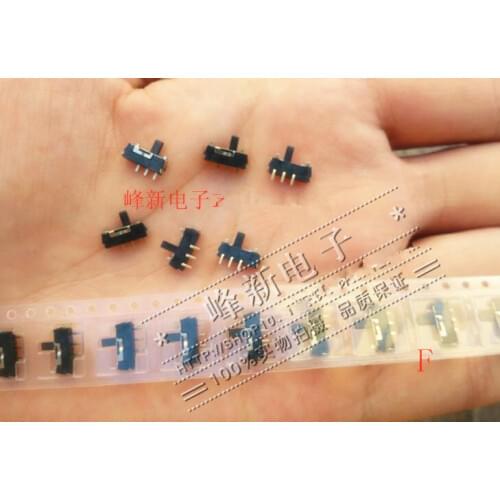 Original new 100% SS3-CM-V-TR micro side paddle SMD 3pin 2 gear toggle switch sliding handle length 3mm