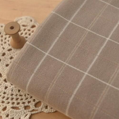 Half Meter Khaki Color Single Face Brushed Polyester Fabric For Winter Overcoat Trousers Sofa Cover Table Cloth Curtain Material