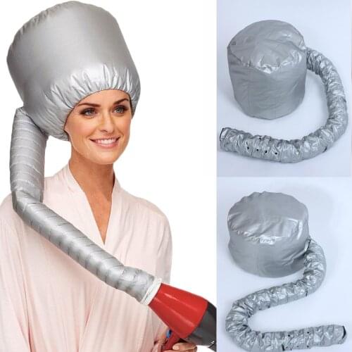 Portable Soft Hair Drying Cap Bonnet Hood Hat Blow Dryer Attachment Curlformers Gray Dry Hair Cream Cap
