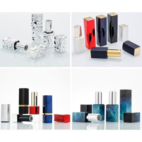 20 x 12.1mm Empty Magnetic Plastic Lipstick Tubes Elegant Beauty Makeup Lip Balm Moisturizer Pump Refillable Bottles for Travel