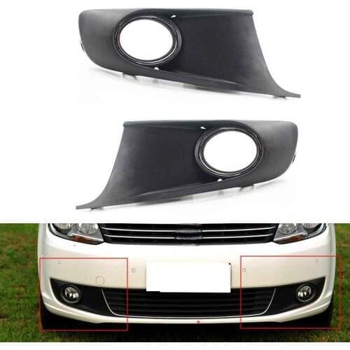 Front Bumper Fog Light Grille Grill For VW Touran CADDY 11-15 1T0853665P/1T0853666P