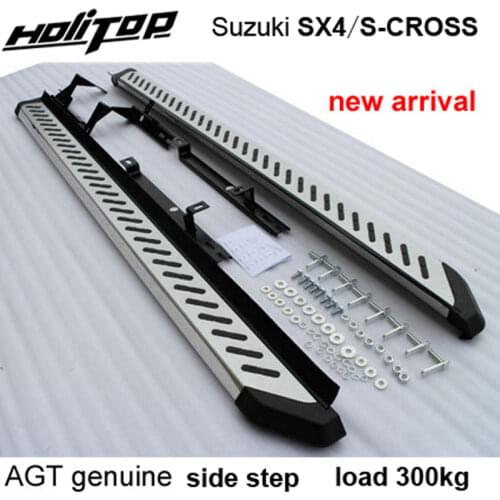 Luxurious side step side bar running board for Suzuki SX4 (S-CROSS) 2014-2020, ATM brand, reliable quality, 8K high bright edge