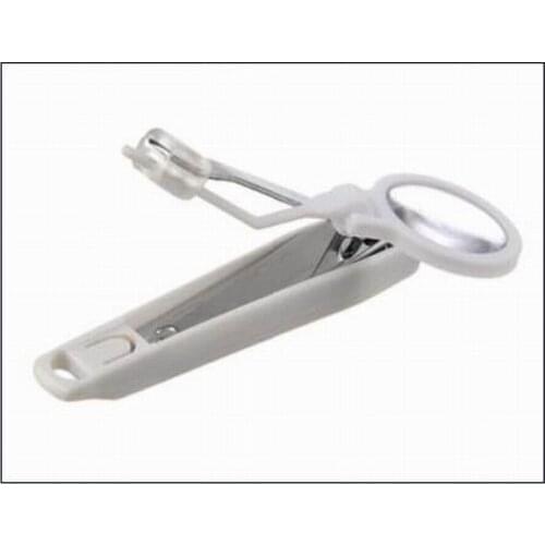 Nail care series multifunctional nail clipper with magnifier nail edge cutter magnifying glass with hand lens as manicure tool