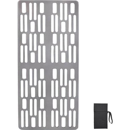 Mounchain Camping Titanium Mini Grill Charcoal Barbecue Grill Gas Grill For Outdoor Picnic BBQ