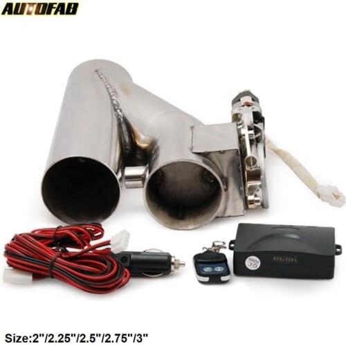 Universal 2.5" EXHAUST CATBACK TURBO ELECTRIC E CUTOUT Y PIPE WITH REMOTE For Honda 04-05 Civic EM ES 2/4Dr AF-CUTNEW25