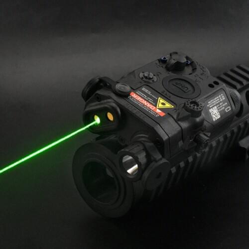 WASDN Tactical PEQ LA-5C UHP Green Laser IR White Light Hunting Rifle PEQ 15 Flashlight Airsoft Laser Sight for Picatinny Rail
