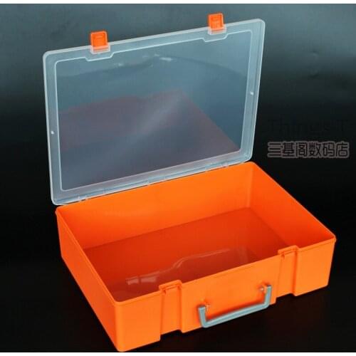 Building Block Storage Box Support Raspberry Pi Computer Electronic Components Hardware Parts Box Double-layer Box