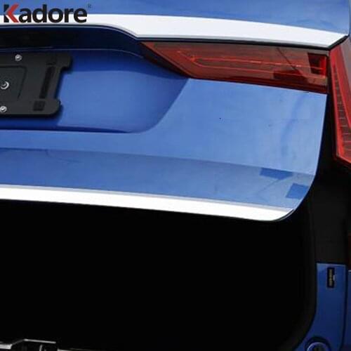 For Volvo XC60 SUV 2018 2019 2020 ABS Chrome Rear Trunk Lid Cover Trim Tailgate Boot Protection Strip Car Accessories Sticker