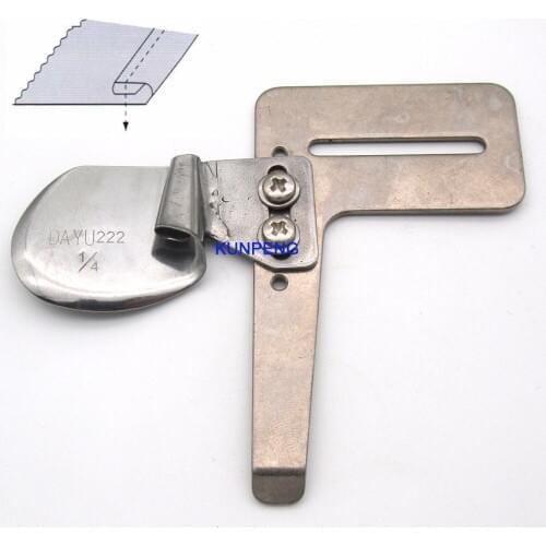1PCS #KP-222short tail Hemmer Attachment Folder FIT FOR single needle lockstitch sewing machine