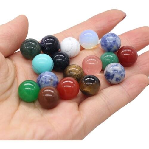 10PCS Natural Stone Holeless Cabochon Loose Beads Amethyst for Jewelry Making Necklace Earrings Ring DIY Bracelet Accessorie 8MM