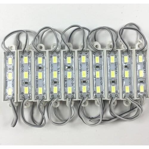 1000pcs/lot SMD 5730 3 LED Module DC12V Waterproof Mini led modules Cool White warm white color LED Lighting Module for Signage