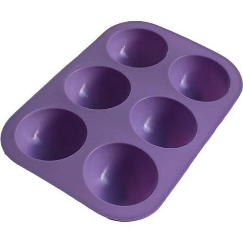 3D Silicone Molds Truffle Round Ball Shaped Baking Moulds For Chocolate Mousse Mould Dessert Muffin Brownie Pudding Jello Mold 3