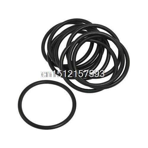 45mm x 3mm NBR Sealing Seals Black Nitrile Rubber O Ring 10 Pcs