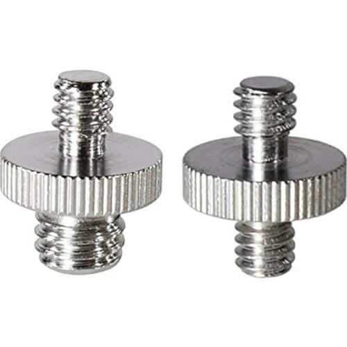 50pack 1/4" Male to 3/8" Male Threaded Screw+1/4" Male to 1/4" Male Screw Adapter for Camera/Shoulder Rig/Tripod/Socket Studio