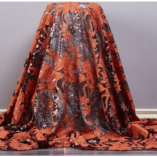 African Lace Fabric 2021 Latest Lace White French Tulle Mesh Sequins Embroidery Sewing Nigerian Wedding Dersses For Women A2581