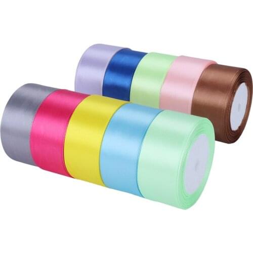 6-10-12-15-20-25-40-50mm Satin Ribbons 25yards/Lot Christmas Halloween Wedding Birthday Party Gift Wrapping Ribbon DIY Crafts