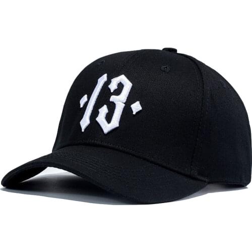 High Quality Number 13 Embroidery Baseball Cap Men Women Dad Hat Casual Sports Hats Cotton Green White Black