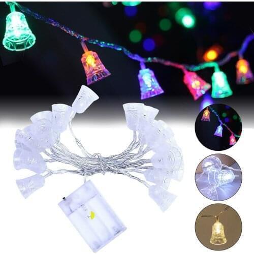 Fast Delivery 1.5m Led Christmas Bell String Lights Fairy Lights Outdoor For Home Wedding Party New Year Decor Garden Decoration