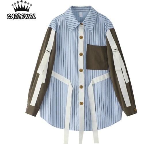 CAIJEWEL Blue Blouses