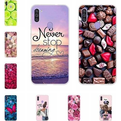 For Samsung Galaxy M11 Case Silicone Back Cover For Samsung Galaxy M11 M 11 M115F Phone Case Soft TPU Coque Funda Capa Bumper