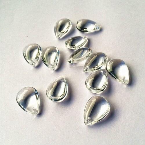 Wholesale Price 12pcs/lot 16*22mm Smooth Crystal Glass Tear Drop Pendants For Chandelier / Curtain Parts, Diy Jewelry Pendants