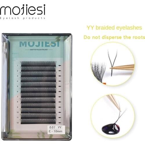 DeceMars YY Shape Eyelash Extension Tool Large Capacity Single Cluster False Eyelashes Soft Weaving Section