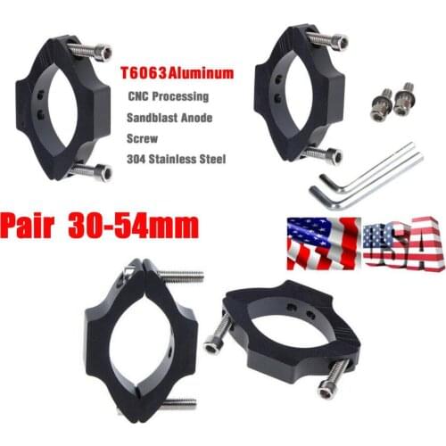 Ship From USA Motorcycle Headlight Spotlight Tube Fork Mount Bracket Clamps Holder Adjustable Fork Mount Clamp Universal