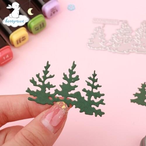 Bunnymoon Small Trees Metal Cutting Dies Stencils For Scrapbooking Photo Album Decoration Embossing Paper Card Craft