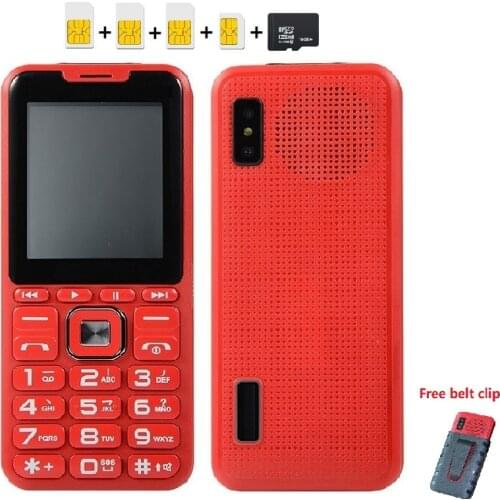 Mafam Music Mobile Phone Big Speaker Sound Quad 4 Sim 4 Standby Magic Voice Changer Power Bank 2.4 Display Dual Flashlight