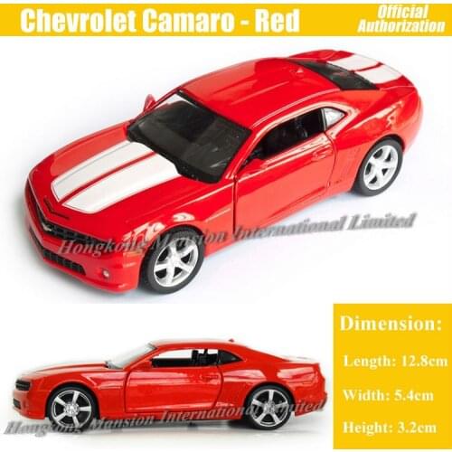 1:36 Scale Diecast Metal Alloy Car Model For Chevrolet Camaro Collection Pull Back Car Toys - Red