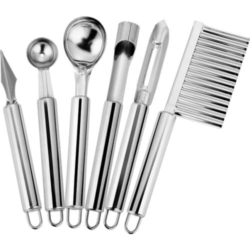 Ball Vegetable Carving 304 Stainless Steel Fruit Digger Set Fruit Vegetable Tools Creative Design Of Eating Tools