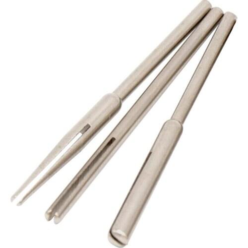 3Pcs Split Mandrels Sandpaper Clamp Kit 3/32'' Shank Tapered & Straight Abrasive Holder Clip for Rotary Tool Electric Grinder