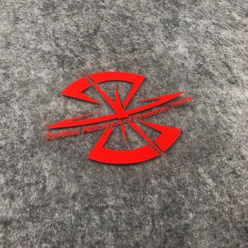 Car Sticker Decals Auto Window Tail Decorate Motobike Decals for Classic Cartoon Anime Robot Mobile Suit Zaft