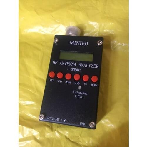 New Bluetooth Android verison MINI60 1-60 Mhz HF ANT SWR Antenna Analyzer Meter