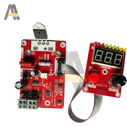 NY-D02 Double Pulse Spot Welding 40A 100A Encoder Time Digit Module Control Panel Plate Adjustable Crrent Controller