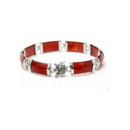 Charming Exquisite Natural red jade bracelet